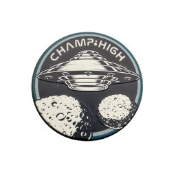 Champ High Grinder Space OZN 3D metalic negru 4 Parti Ø50mm