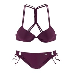 BUFFALO Costum de baie două piese roșu bordeaux