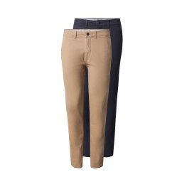 JACK & JONES Pantaloni eleganți 'Macro Dave' bej / albastru închis