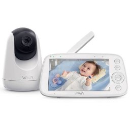 Baby Monitor Video pentru bebelusi VAVA VA-IH006, Display 5 inch, Raza 300 m, 720P, Night Vision, Alarma, Temperatura, Unghi larg, Zomm, Control directional