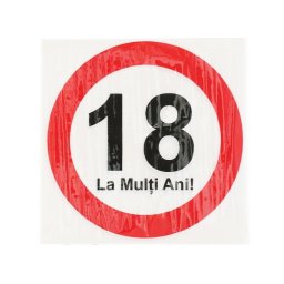 Set 10 servetele Majorat La multi ani 33 cm
