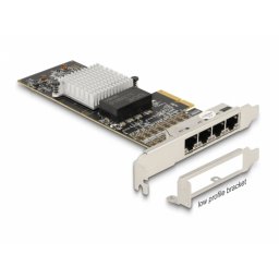 PCI Express la 4 x RJ45 Gigabit LAN i350, Delock 88606