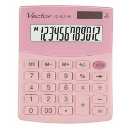 Calculator de birou OFFICE CALCULATOR VECTOR KAV VC-812 PK PINK