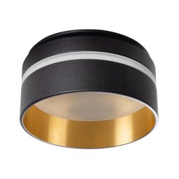 Corp de iluminat încastrat GOVIK GU10/10W negru/auriu Kanlux 29234