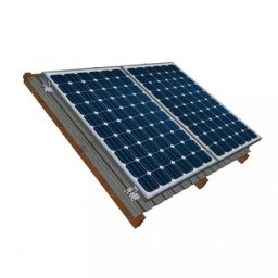 Kit Structură Completă pentru 2 Panouri Fotovoltaice – Montaj Acoperiș din Tablă Metalică Sistem 1 kW