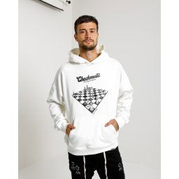 Unisex Hanorac Checkmate - white Mărime: S