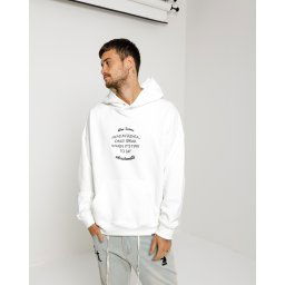 Unisex Hanorac Silence - white Mărime: S