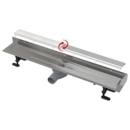 Rigola pentru dus cu capac faiantabil, Alcadrain, APZ23-DOUBLE9 FIT AND GO WALL, 85 cm