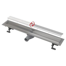 Rigola pentru dus cu capac faiantabil, Alcadrain, APZ13-DOUBLE9 FIT AND GO, 65 cm