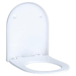 Capac WC Geberit, Acanto, soft close si quick release, alb