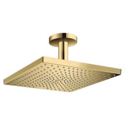 Palarie de dus, Hansgrohe, Raindance E 300, cu brat de tavan, auriu lucios