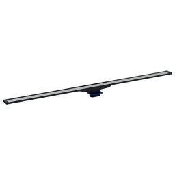 Capac pentru rigola dus Geberit, CleanLine 20, montaj in pardoseala, negru/periat, 30-90 cm