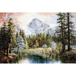 Set goblen de cusut, cu diagrama, Farmecul naturii, 47x32 cm