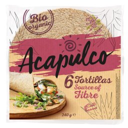 Lipii tortilla cu tarate de grau (6 buc) bio 240g