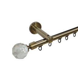 Galerie SIMPLA PRINDERE PERETE TEAVA PROFIL 19 MM -KULA CRYSTAL- AUR ANTIC