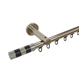 Galerie SIMPLA PRINDERE PERETE TEAVA PROFIL 19 MM -CILINDRU NEGRU- INOX