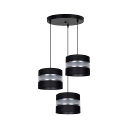 Lustră pe cablu CORAL 3xE27/60W/230V negru/crom d. 45 cm