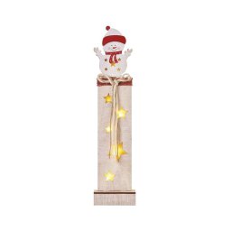 Decorațiune LED de Crăciun 7xLED/2xAA om de zăpadă