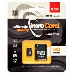 Card memorie microSDHC , 8Gb, Clasa 10, Cu Adaptor