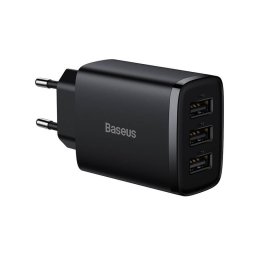 Incarcator de retea Rapid Compact Quick Charger, 3x USB, 17W (Black)