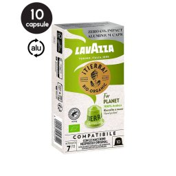 10 Capsule Aluminiu Lavazza Tierra Bio Organic – Compatibile Nespresso