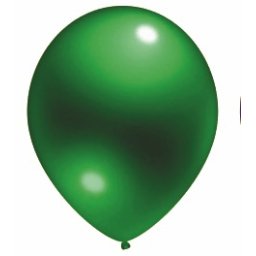 Set 25 baloane latex verde transparent clear 30 cm