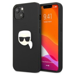 Husa Karl Lagerfeld Husa Leather Karl Head iPhone 13 Mini Negru