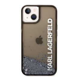 Husa Karl Lagerfeld Husa Translucent Liquid Glitter iPhone 14 Plus Black