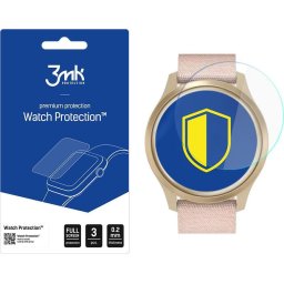 Set 3 x Folie protectie smartwatch , Compatibil cu Garmin Watch Vivomove Style, 42 mm, Fullcover, Transparent