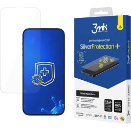 Folie protectie ecran 3mk SilverProtection+ antimicrobiana (Montaj umed) pentru Apple iPhone 14 Plus / 14 Pro Max