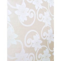Fata de masa crem din damasc satinat 250x150 Rose Flowers