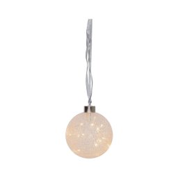 Decorațiune LED de Crăciun GLOW SNOW 15xLED/0,064W/4,5/230V d. 10 cm Eglo 411338