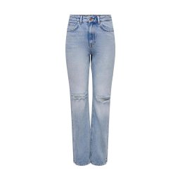 ONLY Jeans Onlbillie Ex Hw Straight Slit Jns Dot 15260602 BS000053 Light Blue Denim