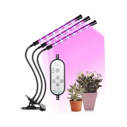 Lampă LED reglabilă cu clemă pentru plante LED/12W/5V