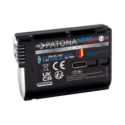 Baterie PATONA Nikon EN-EL15C 2600mAh Li-Ion Platinum USB-C