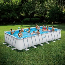 Set piscina dreptunghiulara Elite Frame 7,32 m x 3,66 m x 1,32 m cu cadru metalic Summer Waves