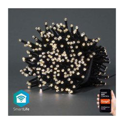 Nedis WIFILX01W400-LED LED șir Crăciun 400xLED, 8 funcții, 25m, IP65, Wi-Fi Tuya