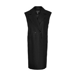 VERO MODA Coat Vmspencer Long Waistcoat Boos 10267448 C-N10 Black