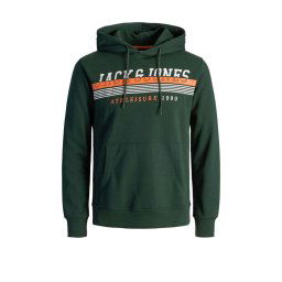 JACK & JONES Hanorac Jjiron Sweat Hood 12211541 19-5406 TCX Pine Grove