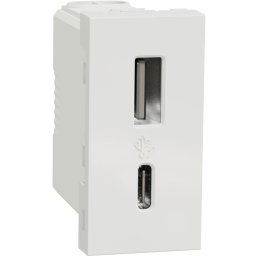 Priza USB 1 modul tip A + C (12W) Schneider Noua Unica NU301618