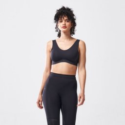 SQUATWOLF Sutien sport Free Cut Mid-Support Black M