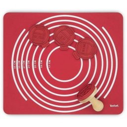 Kit de patiserie Tefal Proflex Nutella J409S214, 4 stampile interschimbabile si o plansa din silicon