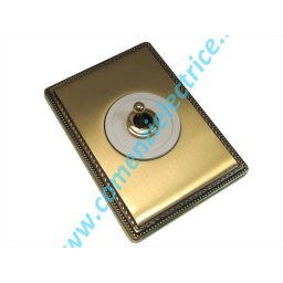 Intrerupator auriu rama gold Venezia Fontini