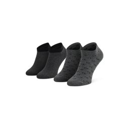 CALVIN KLEIN Șosete (Pack of 2) Ck Men Sneaker 2P All Over Log W2701218715 002 mid grey melange