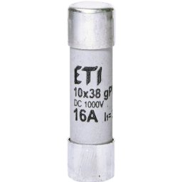 Siguranta fuzibila pentru protectia modulelor fotovoltaice CH10x38 gPV 16A/1000V DC Eti 2625081