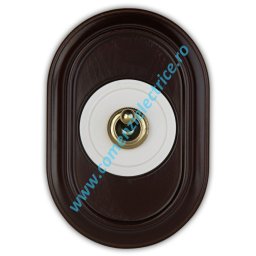 Intrerupator gold walnut Venezia Fontini