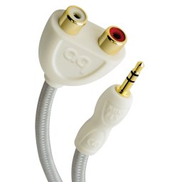 Cablu splitter 1 x Jack3.5 tata la 2 x RCA mama Audioquest FLX Mini RCA Splitter, 15cm