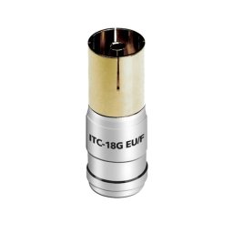 Mufa Coax F pentru cablu coaxial Audioquest ITC-18G EU, cod 68-012-53