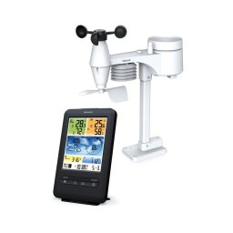 Sencor - Stație meteo profesională cu ecran LCD color 1xCR2032+3xAA Wi-Fi