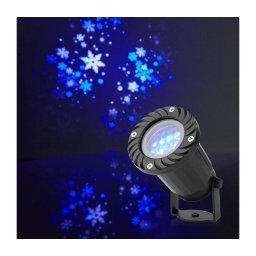 Proiector LED de fulgi de zăpadă de Crăciun pentru exterior Nedis CLPR1 5W/230V IP44